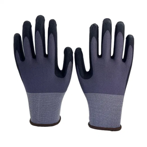 Gants de sécurité en nylon et élasthanne de haute qualité, enduits de nitrile sablé, bonne adhérence, pour travaux de construction - Product Image 5