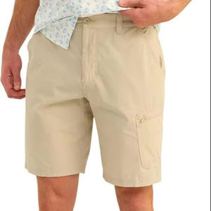 Pantalones Cortos de Pana Negros para Hombre, Elegantes, de Tiro Medio, con Cierre de Cremallera y Botón, de Secado Rápido, Ecológicos, Corte Regular, Cuatro Bolsillos - Product Image 1