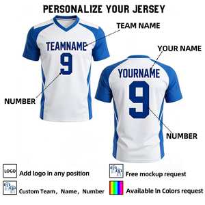 Camiseta de Fútbol Personalizada para Entrenamiento, con Nombre y Número del Equipo Bordados, Camiseta Deportiva para Hombre y Mujer - Product Image 3