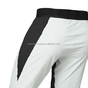 Pantalon de moto imperméable en velours côtelé blanc, taille mi-haute, respirant, coupe-vent, avec protections en maille, fabriqué en usine - Product Image 2