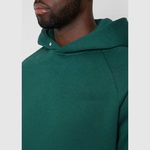 เสื้อมีฮู้ดผ้าฟลีซสำหรับผู้ชายเสื้อครอปที่ไหล่ปล่อย GSM 100% เรียบ600กำหนดเองได้ - Product Image 2