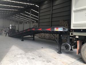 Excelente rampa de contenedor móvil de 10 toneladas, rampa de camión antideslizante duradera, 1 año de garantía del motor, plantas de fabricación - Product Image 6