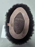 Perruque Toupet Afro 100% Cheveux Humains Indiens Remy, Ondulations Water Wave, Loose Deep Wave, Natural Wave, Bonnet Monofilament Imperméable Taz Hair BD