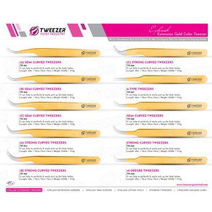 Pinzas para Pestañas de Acero Inoxidable Japonés, Diseño Cónico Mejorado para Mayor Seguridad, Pinzas Duraderas y Ecológicas, Empaque Personalizado - Product Image 6