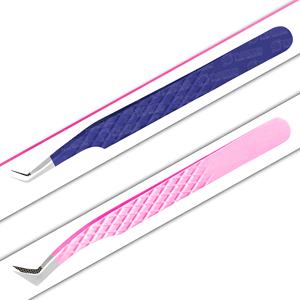 Pinzas de pestañas en forma de delfín de calidad superior para pestañas Embalaje personalizado y logotipo Herramienta de belleza tipo Punta de volumen - Product Image 6