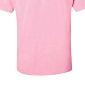 Camiseta Rosa de Manga Corta para Mujer con Estampado Gráfico Verde, Cuello Redondo Informal, Algodón, Moda de Verano, Suave y Cómoda - Product Image 2