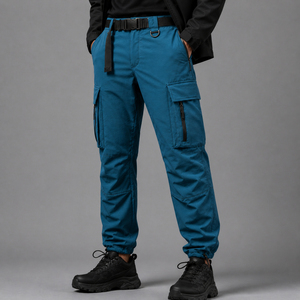 Pantalon de travail en coton pour la construction, respirant, antistatique, robuste, uniforme de sécurité pour les travailleurs industriels - Product Image 1