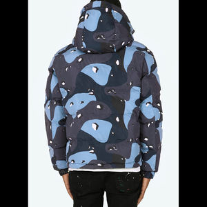 High Quality Wholesale Shiny Puffer Jacket Breathable Nylon <b>Print</b> Your Custom Logo Down Quilted Oversized Puffer Jacket Women - Product Image 4