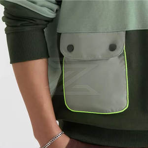 Sweat à capuche oversize pour homme, coupe ample, pull décontracté, streetwear, manches longues, jersey tricoté uni, haute qualité - Product Image 4