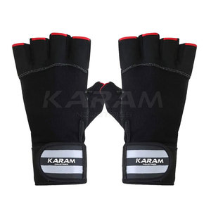 Top Selling Leather Half Finger Gym Gloves Custom Made Secure Grip Breathable Workout Training for Adults - Product Image 5
