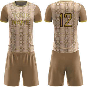 Ensemble d'uniformes de football personnalisés, sublimation intégrale, polyester à séchage rapide, kit de football personnalisé avec nom, numéro et logo d'équipe pour la compétition - Product Image 4