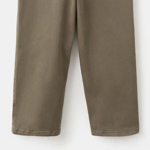 Pantalones Casuales Cómodos de Algodón Suave para Niños, Diseño de Alta Calidad para Compradores al por Mayor / Ropa Casual de Color Sólido con Lazos para Cinturón - Product Image 6