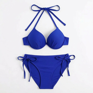Nuevo Bikini Micro con Decoración de Cadena y Ropa de Playa, Conjunto de Bikini Triangular Brasileño Sexy para Mujer - Product Image 3