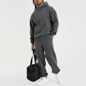 Premium Quality Custom Logo Men's Casual Hooded Sweatshirt & Jogger Tracksuit Set Breathable Men's Sweatsuits At Whole Sale Rate - Product Image 2