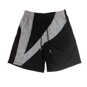 Pantalones Cortos Deportivos de Secado Rápido para Hombre, Diseño de Paneles Geométricos, Cintura Elástica, Estiramiento Frontal, Longitud Media, Ropa Deportiva para Actividades - Product Image 6