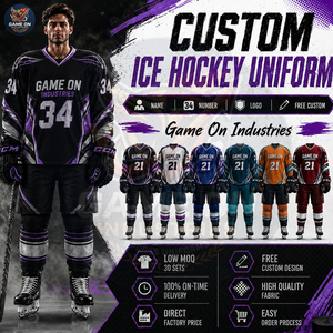 Maillot et pantalon de hockey sur glace sublimés personnalisés avec nom et numéro du joueur, respirants, nouvelle arrivée, uniforme sportif d'équipe sur mesure - Product Image 5