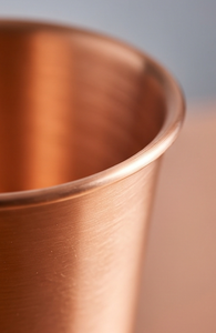 Vaso de Cobre Puro Liso Hecho a Mano, Taza de Metal para Agua, Accesorios de Bar Ayurvédicos - Product Image 4