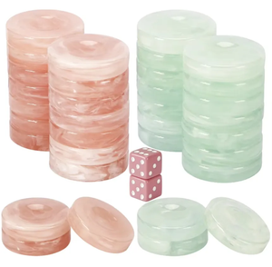 <b>Resin</b> <b>Crafts</b> checkers Chess Board Games Ludo Snakes Flying Backgammon Checkers - Product Image 2