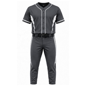 Uniforme de Béisbol, Ropa Deportiva Informal, Ligera, de Poliéster, Cómoda, para Entrenamiento en Equipo - Product Image 1