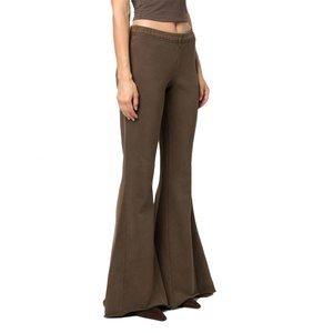 Nouvel ensemble décontracté tendance pour femme : crop top uni délavé et survêtement 2 pièces - Product Image 4