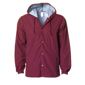 Chaqueta Impermeable con Capucha Unisex Verde Oliva con Botones Morados, Abrigo de Poliéster Resistente al Agua para Adultos, Ropa de Exterior para Todas las Estaciones - Product Image 6