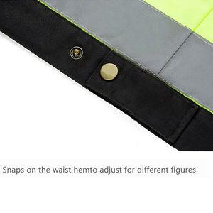 Veste d'hiver réversible personnalisée haute visibilité ANSI Classe 3, imperméable, matelassée, réfléchissante, en polyester, pour travaux routiers - Product Image 3