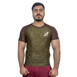 Camiseta Deportiva de Manga Larga de Secado Rápido con Protección UV UPF 50, Estampada para Playa, Personalizada, Marca Rush Gurads - Product Image 1