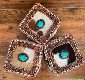 Bulk Hot Sales Custom Hand Tooled Leather <b>Large</b> Capacity Jewelry Case Cowhide Storage Box Organizer Luxury Travel Jewelry <b>Boxes</b> - Product Image 5