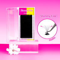Personnalisation par lots et livraison rapide t cils de danse 16 rangées 0.05mm 0.03 cils sans shimmy plus confortables et doux