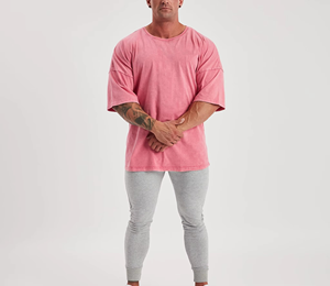 Compre Ahora Camisetas Básicas para Hombre, Tela Elástica de Algodón de Alta Calidad, Ligeras y Cómodas, Lavado Ácido, Camisetas para Hombre, Marca Privada, Venta al Por Mayor - Product Image 3