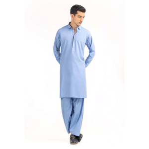 Men Lightweight Cotton Traditional Shalwar Kameez Relaxed Comfortable Fit For Daily Use - Product Image 5