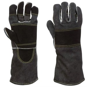 Gants de soudage réfléchissants à la chaleur avec dos aluminisé |   Gants de forge en cuir de vachette ignifuge |   Cutter plasma robuste pour barbecue - Product Image 2