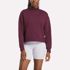 2026 Best Product Women Mock Neck Sweatshirt Long Sleeve Pullover Soft Fleece Warm Casual Autumn <b>Winter</b> Fashion <b>Top</b> - Product Image 1