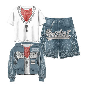 T-shirt décontracté personnalisé pour homme, 100% coton 500 GSM, respirant, effet vieilli, délavé à l'acide, sans couture, avec logo imprimé par transfert thermique, effet soleil éclairé, style français, collection printemps - Product Image 6