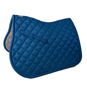 2026 Premium Mesh Lined Cotton Satin Horse Saddle Pad Custom Sports Dressage Jumping <b>Equestrian</b> Riding Pad OEM Factory - Product Image 5