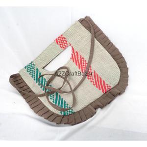 100% Cotton Bohemian Embroidery Designer Women Kantha Clutch Shoulder <b>Bag</b> Handmade Suzani Pattern Exhibition - Product Image 4