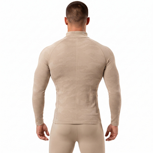 <b>Men</b> Muscle Fit Gym <b>Jacket</b> Eco-Friendly Yoga Exercise Side Pockets Zipper Top <b>Men</b> High Compression Printed Yoga Track <b>Jackets</b> - Product Image 3