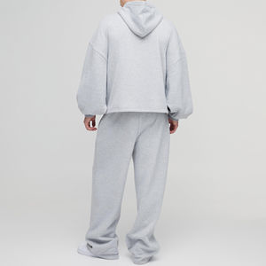 ชุดวอร์มแบบไร้ตะเข็บ รุ่นใหม่ปี 2026 คุณภาพสูง สำหรับทุกเพศ ซิปแบบลำลอง ผ้าฝ้าย 100% ปักโลโก้ตามสั่ง ไซส์ใหญ่ สีพื้น - Product Image 5