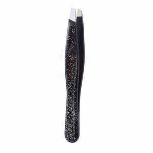 Pince à épiler professionnelle en acier inoxydable à pointe inclinée pour l'épilation du visage et des sourcils, durable et réutilisable - Product Image 5