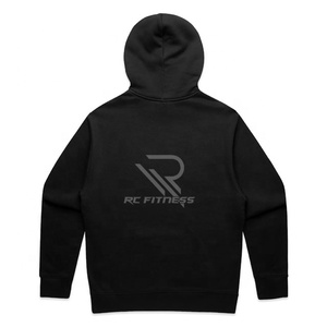 2026 Sweat à capuche décontracté uni noir et blanc brodé oversize grande taille printemps motif dessin animé en tissu éponge - Product Image 2