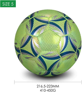 Wholesale Official Size 5 PU Leather Soccer <b>Ball</b> for Training and Match Non-Slip Lightweight BRG Soccer <b>Balls</b> - Product Image 2