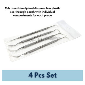Professional Manual Dental Scraper Tool Double-Ended Dentist Pick Tartar Scraper Medical Grade Stainless Steel CE Certified - Product Image 4