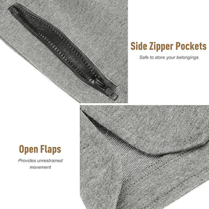 Shorts en coton respirant pour hommes, taille élastique, décontractés, unis, pour l'été, personnalisation OEM, approvisionnement en gros - Product Image 6