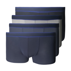 กางเกงขาสั้นบ็อกเซอร์ผู้ชาย XXL สุดเท่ผ้าฝ้าย100% ระบายอากาศได้ดีผ้าถักแบบกำหนดเองได้ - Product Image 1