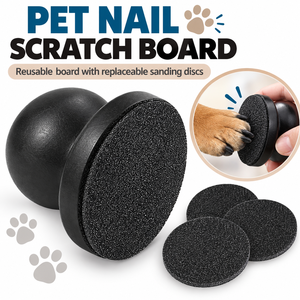 Lime à ongles pour chien avec tampons abrasifs remplaçables, manche en bois, lime à ongles pour animaux de compagnie, pour la coupe naturelle des ongles des chiens - Product Image 2