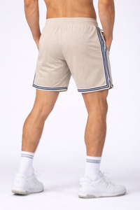 Pantalones Cortos de Baloncesto de Malla para Hombre, Retro, con Rayas, Cordón Ajustable, Ropa de Gimnasio, Personalizados, Marca Privada MOE, Ropa Deportiva, Fábrica OEM - Product Image 3