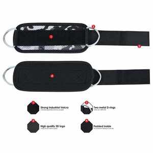 Accessoires de fitness et bandes de résistance à prix abordable pour l'entraînement : supports de cheville, sangles de cheville pour machines à câble et entraînement de force - Product Image 4
