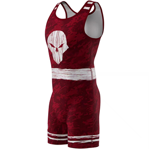 Best Quality Customized Logo Print Men's Wrestling Singlets Sports Fitness Wear Good Selling Customized Logo Print Singlets - Product Image 5