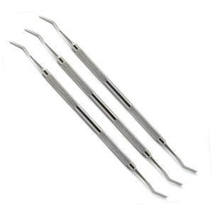 เครื่องมือสำรวจรากฟันสแตนเลสสตีล ขนาด 2 มม. 2.5 มม. 3 มม. ด้ามจับแบบมีลาย สำหรับงานเอ็นโดดอนต์แบบแมนนวล คลาส 1 Shuja Surgico - Product Image 3