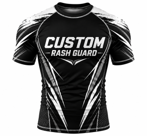 Maillot de compression à manches courtes pour BJJ, MMA, Jiu Jitsu, grappling, entraînement fitness, vêtements de sport personnalisés numériques - Product Image 5